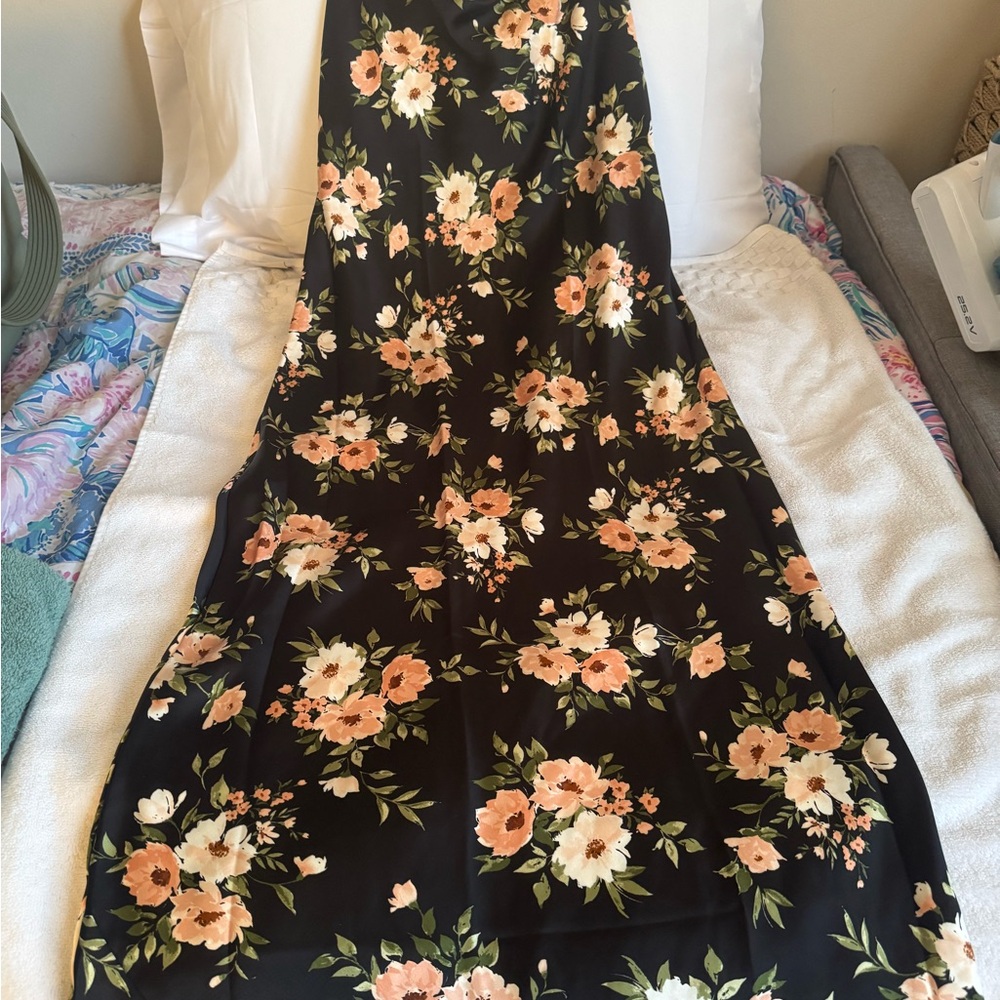 Old Navy Black Floral Dress